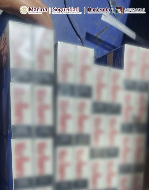 En el AICM, aseguran más de dos millones de cigarros de procedencia ilícita